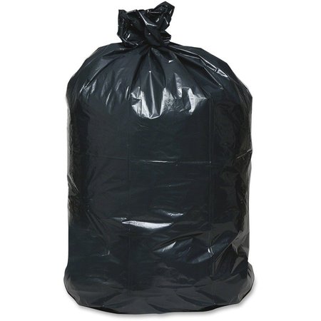 WEBSTER 45 gal Trash Bags, L, 2 mil (51 Micron), Black, 100 PK WBIRNW4620